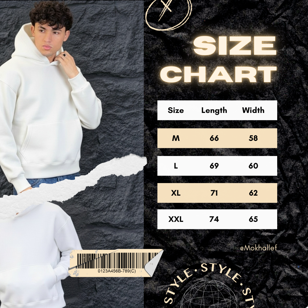 Box Fit White Hoodie - Image 5