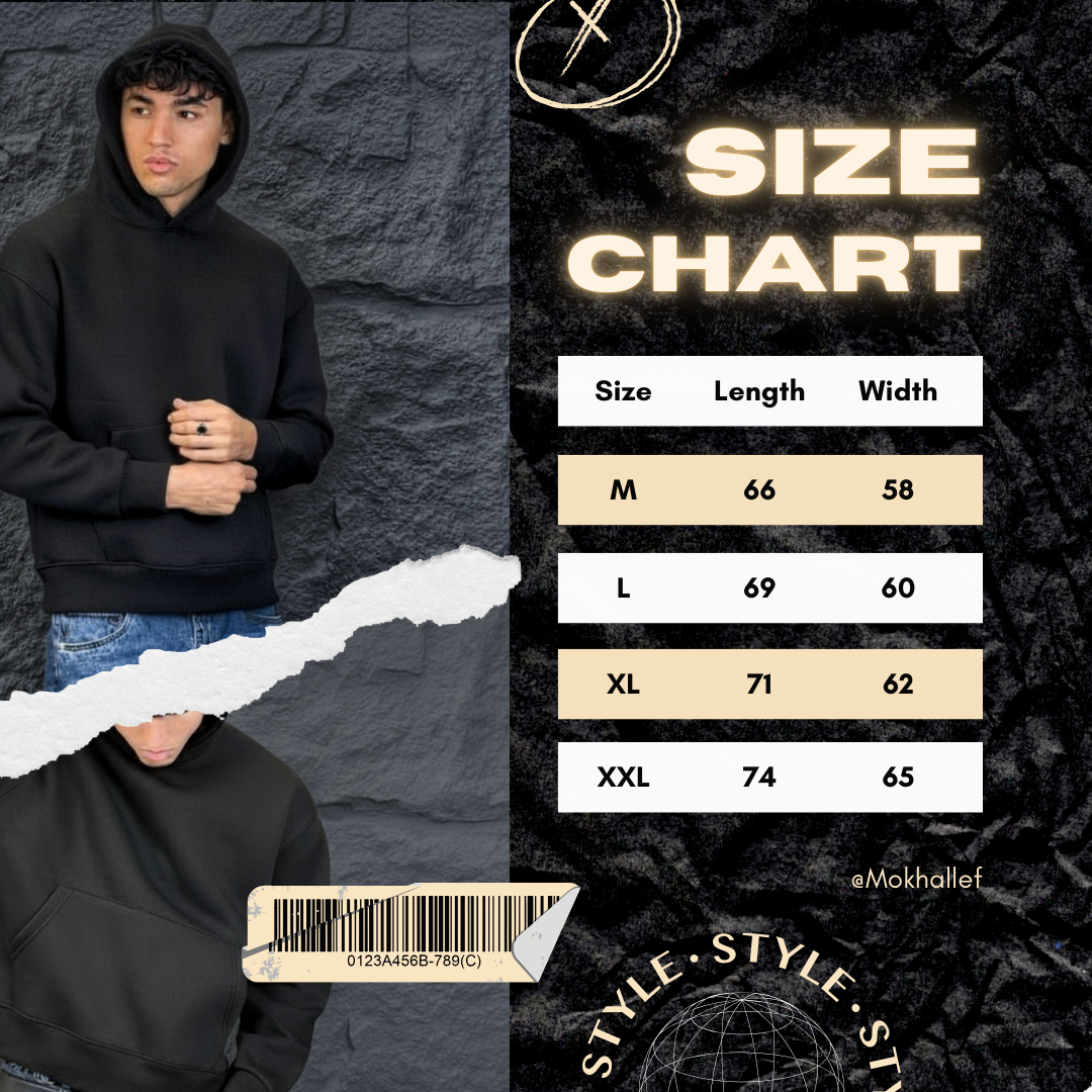 Box Fit Black Hoodie - Image 4