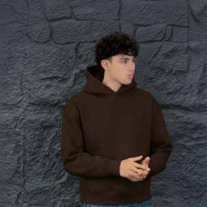 Box Fit Hoodie Chocolate Brown