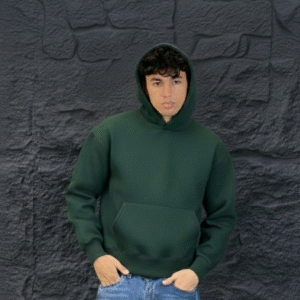Box Fit Hoodie Dark Green